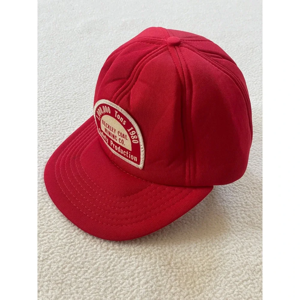 Cardinal Mens S/M‎ Trucker Hat Red Beckley WV Coal Mining 1980 Safety Production